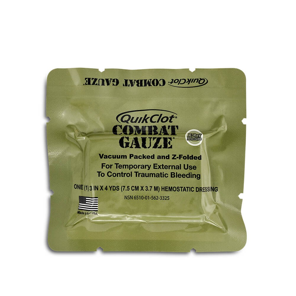 Quikclot Z-fold combat gauze 7,5 cm x 3,7 m