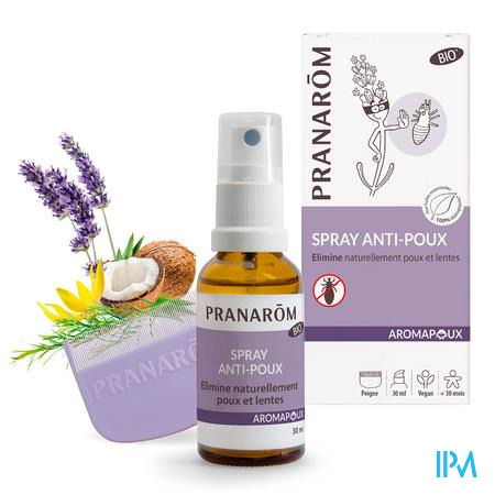 Aromapoux Bio Spray A/poux 30ml + Peigne