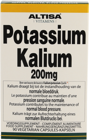 Altisa Kalium-potassium (citrat) 200mg V-caps 90