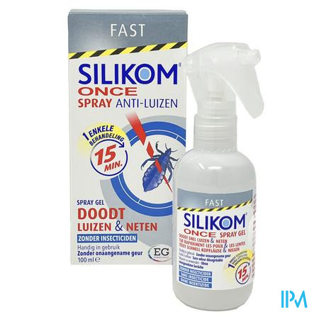 Silikom Once Spray Gel A/Luizen              100Ml