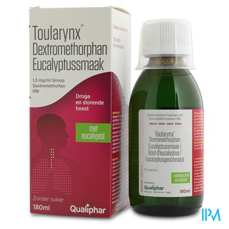 Toularynx Dextromethorphan Eucalyptussmaak 180ml siroop