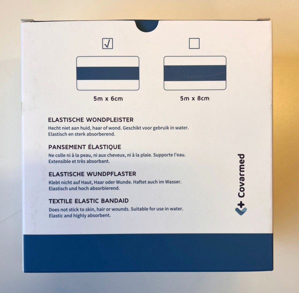 Covadetect detecteerbare textiel pleister