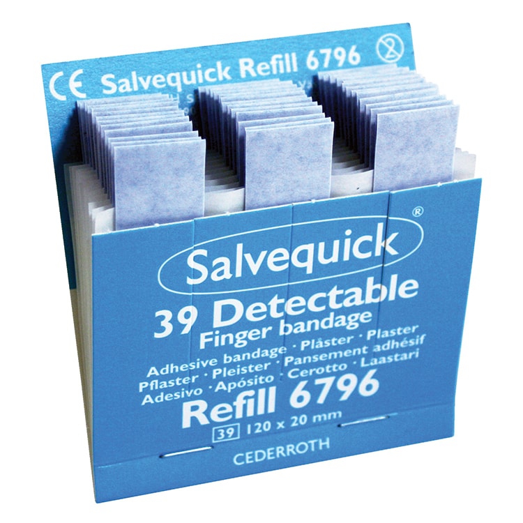 Salvequick Blue Detectable vingerpleisters