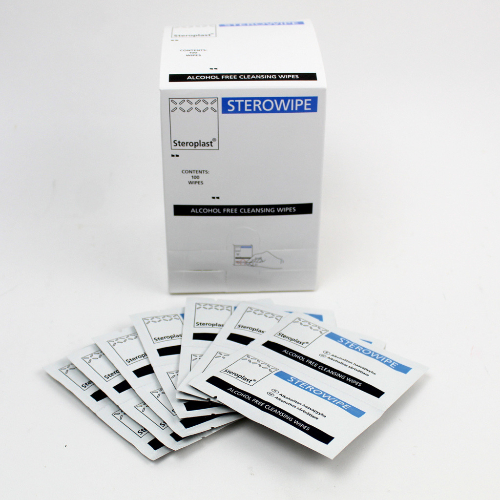 Steril alcohol free swabs (desinfectant et nettoyant) (par 100 pièces)
