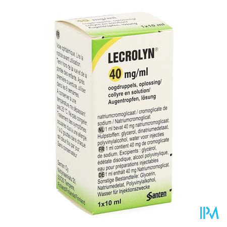 Lecrolyn 40mg/ml Collyre 10ml